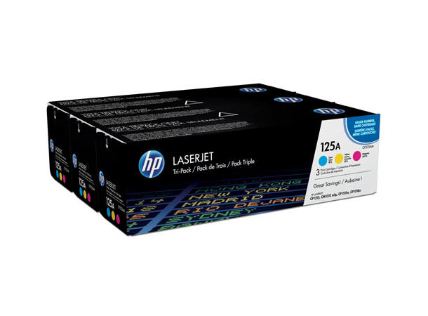 HP toner Multipack CF373AM inneholder CB541A, CB542A, CB543A 